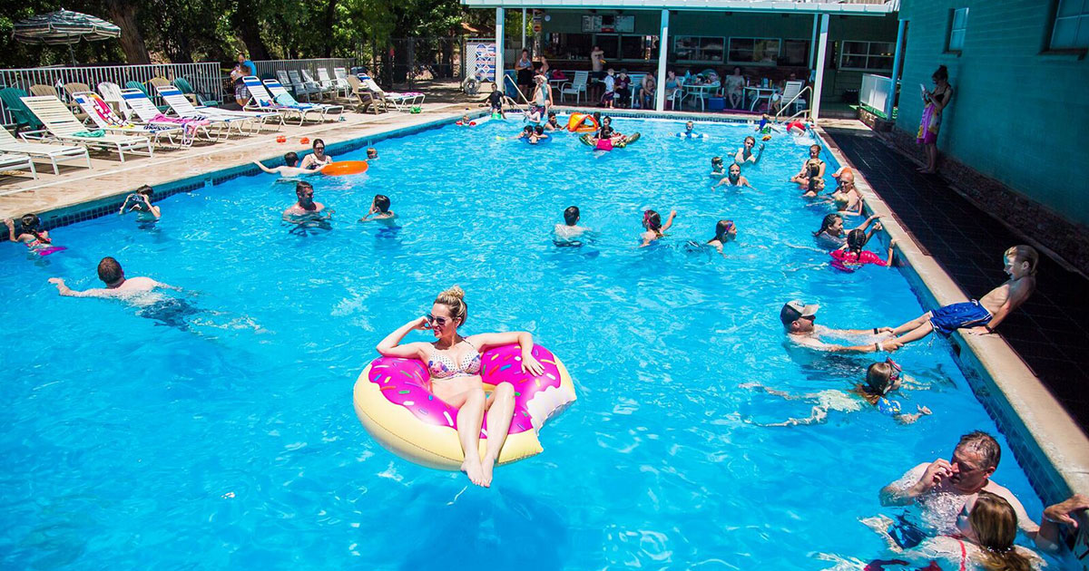 Spring-fed swimming